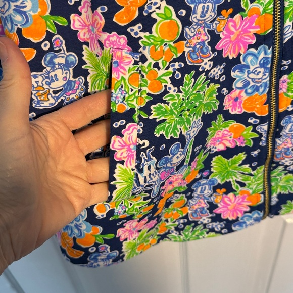 Lilly Pulitzer by Disney Floral Zip-Up Jacket with the castle and Mickey - Picture 3 of 6